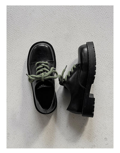 Zapatos Casuales de Cuero con Plataforma Elevadora para Hombre Big Head Derby - Image 27