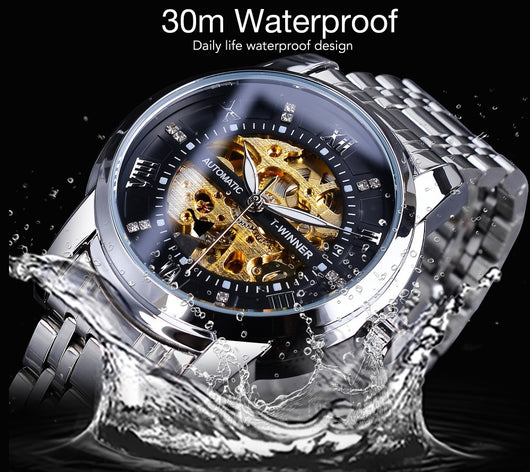Reloj Mecánico Impermeable con Diseño Calado para Hombre - Image 33