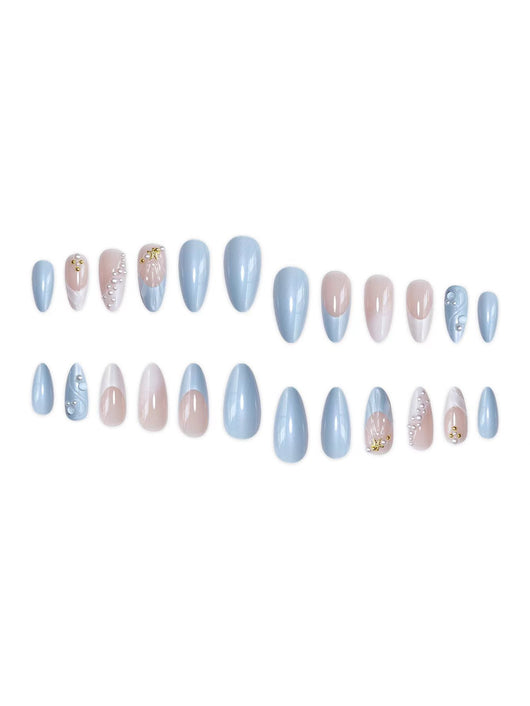 Uñas Postizas 3D Perla Dorada Serie Ocean - Diseño Premium XINGX - Image 14
