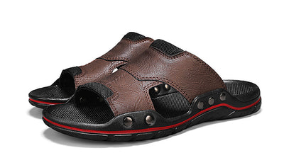 Sandalias Hombre Cuero Genuino Antideslizantes - Chanclas Outdoor Cómodas - Image 24