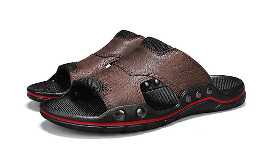 Sandalias Hombre Cuero Genuino Antideslizantes - Chanclas Outdoor Cómodas - Image 24