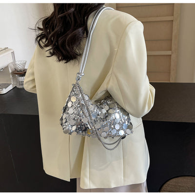 Bolso Bandolera Mujer con Cadena y Lentejuelas Brillantes - Image 39