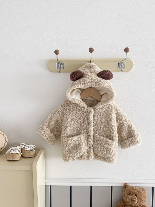 Abrigo Infantil con Orejas de Osito Acolchado y Cálido - Image 22