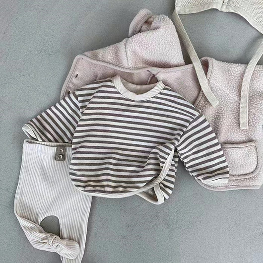 Sudadera Holgada a Rayas para Niña - Comodidad Casual - Image 9