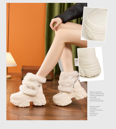 Botas de Nieve para Mujer con Suela Gruesa y Forro de Felpa - Image 17