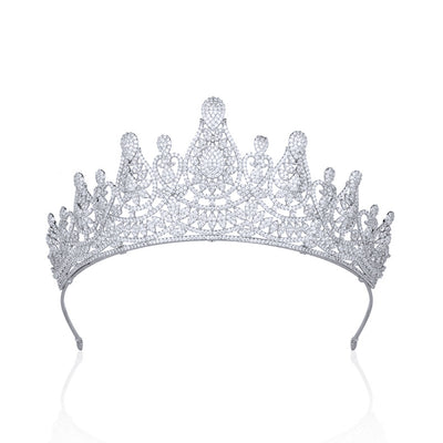 Diadema de Novia con Coronita de Circonitas - Image 18