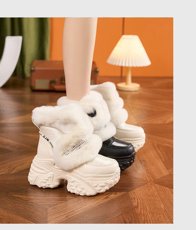 Botas de Nieve para Mujer con Suela Gruesa y Forro de Felpa - Image 21