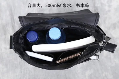 Mochila Ejecutiva de Cuero Genuino con Bolsa Crossbody Vertical de Alta Capacidad - Image 44