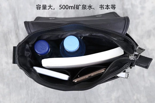 Mochila Ejecutiva de Cuero Genuino con Bolsa Crossbody Vertical de Alta Capacidad - Image 44