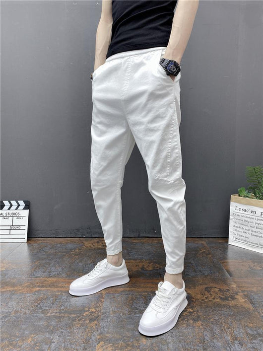 Pantalones Harem Tobilleros Ajustados de Cintura Elástica - Image 23