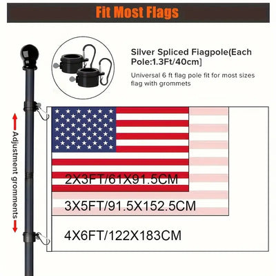 Asta Bandera de Acero Inoxidable Extensible 1.8 Metros para Exterior - Image 18