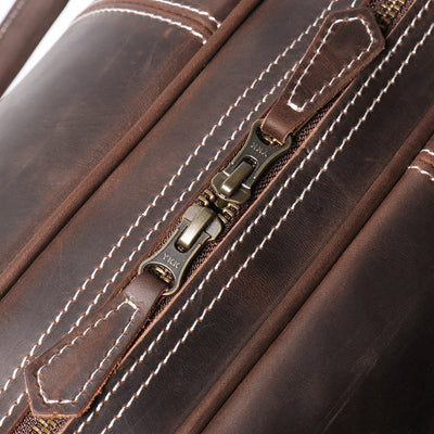 Bolsa de Viaje Portátil para Hombre en Cuero Genuino Estilo Retro - Image 34