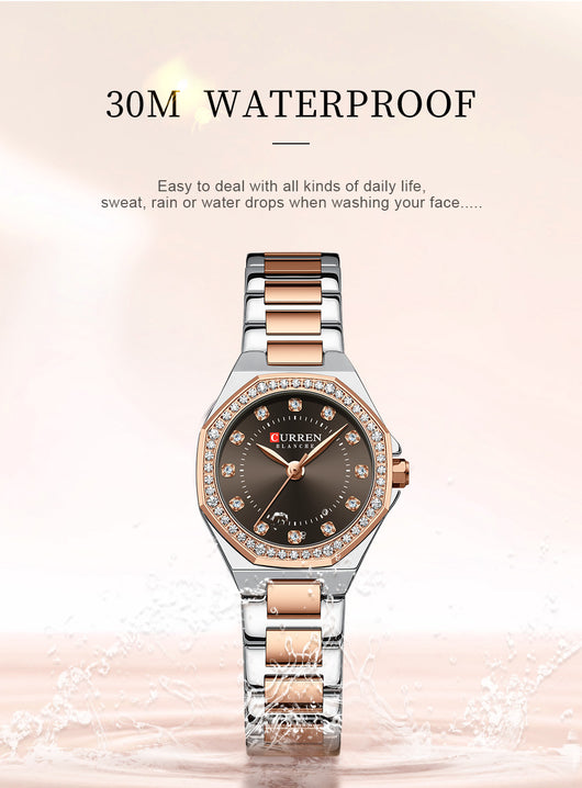 Reloj Elegante Impermeable con Cristales Decorativos - Image 33