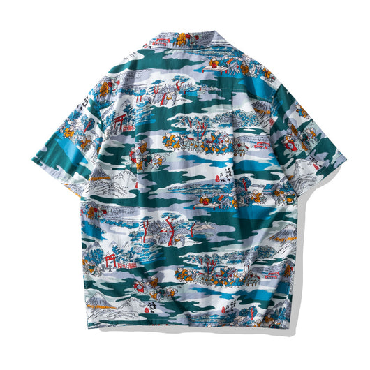 Camisa Hawaiana Cuello Cubano Floral - Image 46
