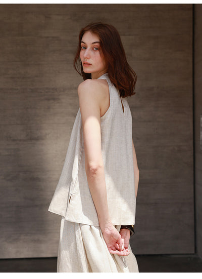 Top Halter Mujer Tirantes Finos para Verano - Blusa Fresca y Versátil - Image 11