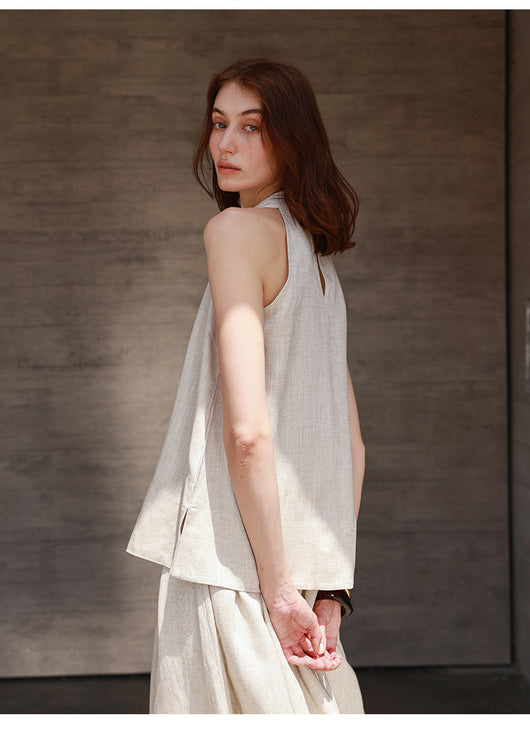 Top Halter Mujer Tirantes Finos para Verano - Blusa Fresca y Versátil - Image 11