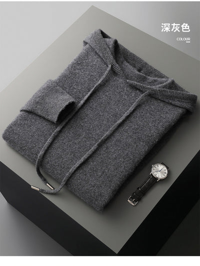 Conjunto de Sudadera con Capucha y Pantalón Tejido de Color Liso para Hombre - Image 28