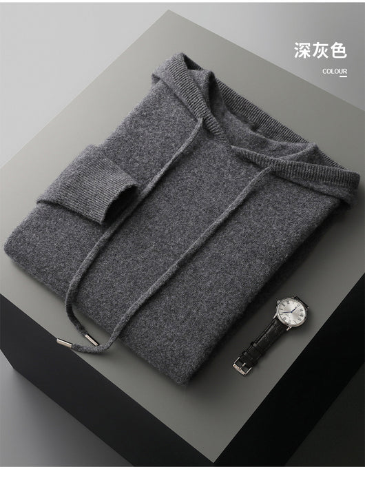 Conjunto de Sudadera con Capucha y Pantalón Tejido de Color Liso para Hombre - Image 28