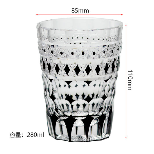 Vaso de Cristal Tallado a Mano Estilo Japonés para Whiskey y Jugos - Image 9