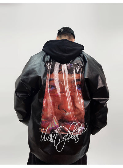 Chaqueta de Plumón Blanco Estilo Americano con Detalles de Cuero PU - Image 29