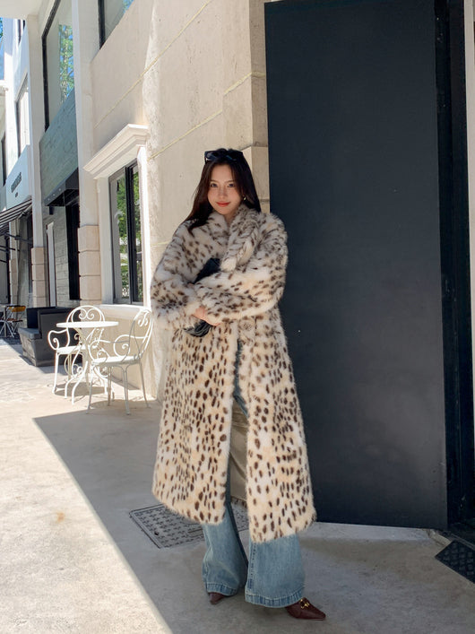 Abrigo Trench Tejido Coreano con Cuello Volante y Detalles de Piel - Image 19