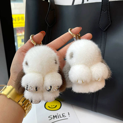 Llavero Colgante Conejo Peluche Mink Red Viral - Image 52