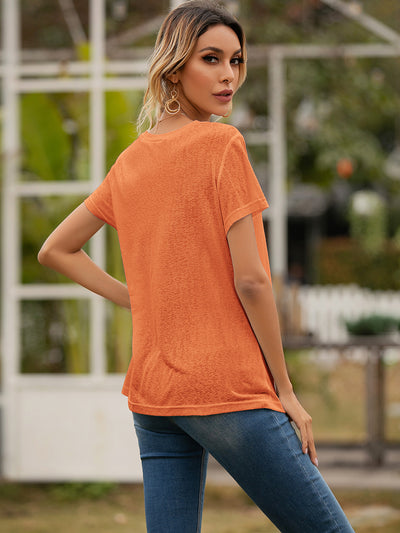 Blusa Casual Holgada con Escote en V y Bolsillos - Image 35
