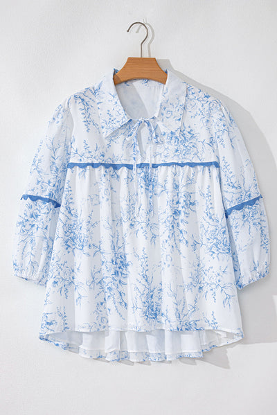 Blusa Estampada Floral en Chifón para Mujer - Image 11