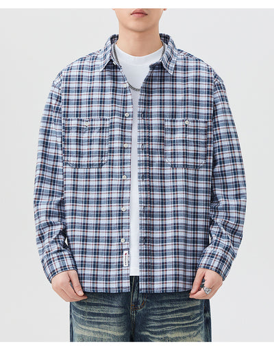 Camisa Cuadriculada Premium Versátil - Manga Larga Multifuncional - Image 16