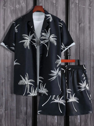 Conjunto Hawaiano Hombre: Camisa y Shorts Holgados de Manga Corta - Image 24
