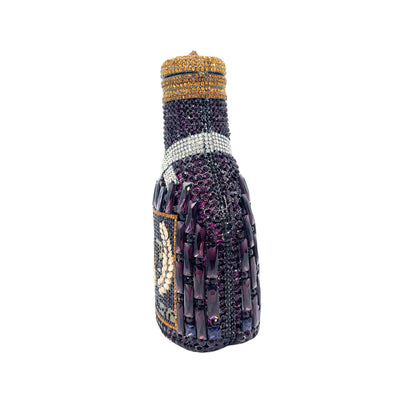 Bolso de Cena Elegante con Diseño de Botella de Champagne y Mano de Diamantes - Image 25