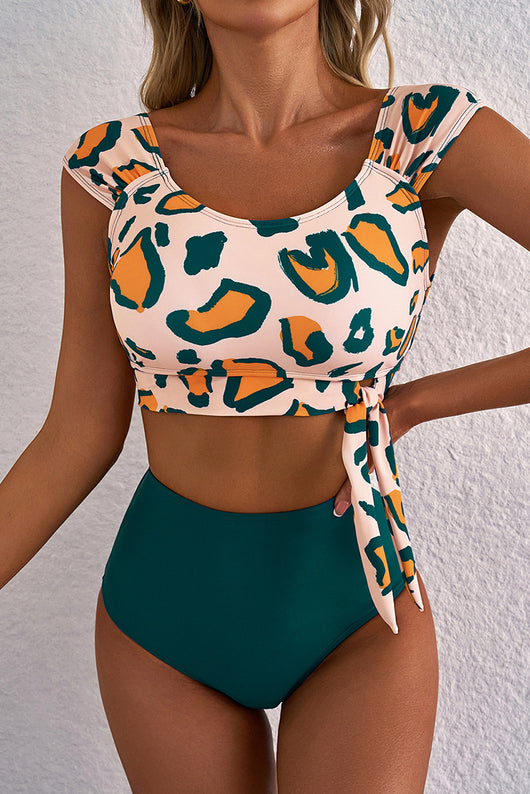Bikini Cintura Alta con Corte Dividido para Mujer - Image 19