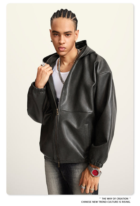 Chaqueta de Cuero Vintage Americana - Estilo Retro Clásico - Image 19
