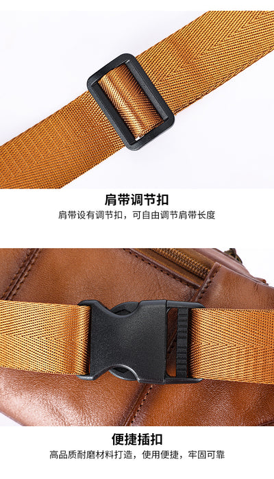 Bolsa Pectoral de Cuero para Hombre - Estilo y Funcionalidad - Image 15