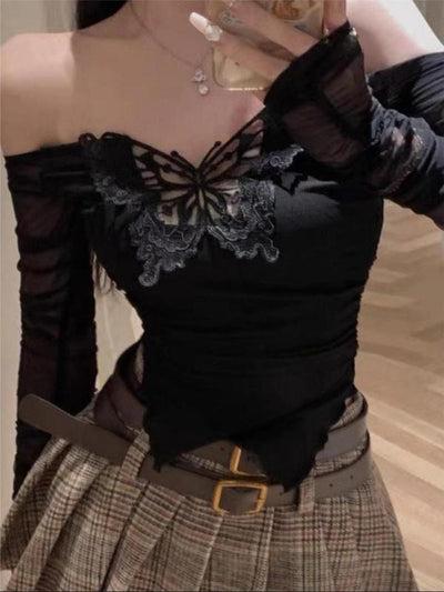 Blusa Femenina con Bordado de Mariposas - Image 13