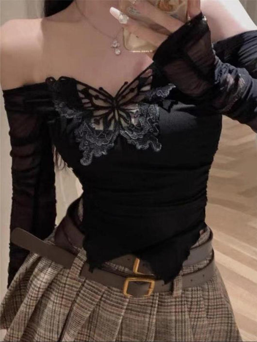 Blusa Femenina con Bordado de Mariposas - Image 13