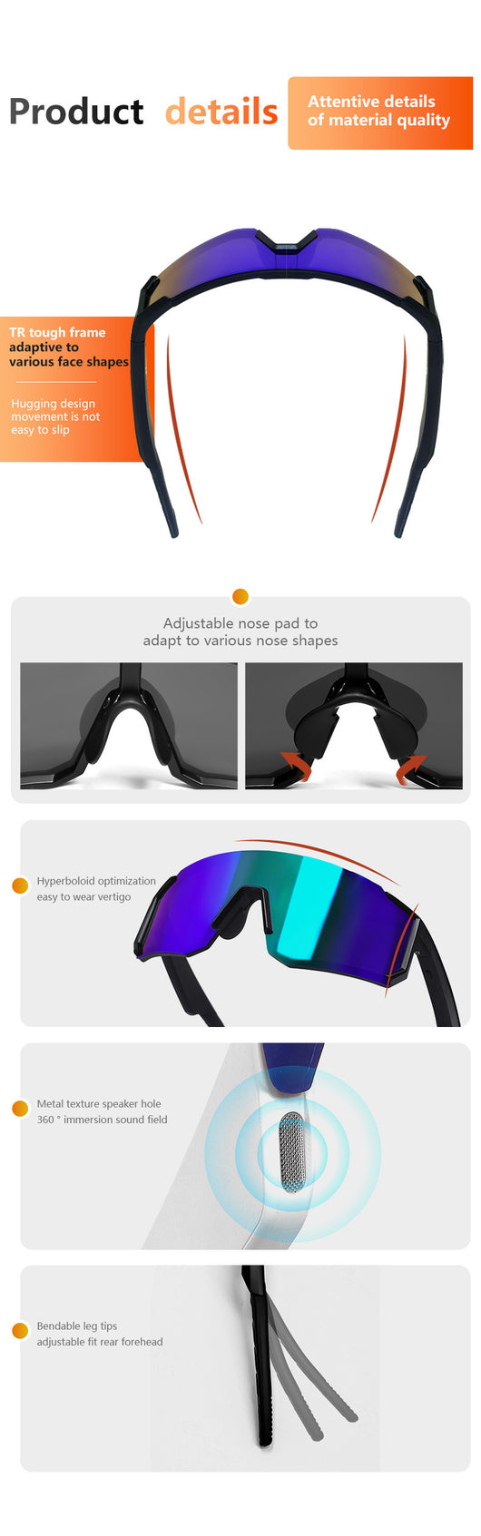 Gafas Inteligentes Deportivas con Bluetooth y Audio Integrado - Image 33