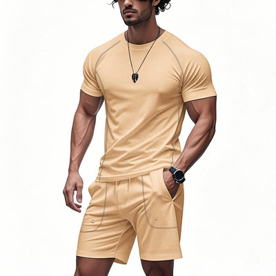 Conjunto Minimalista de Shorts y Playera de Algodón Suelta - Image 11