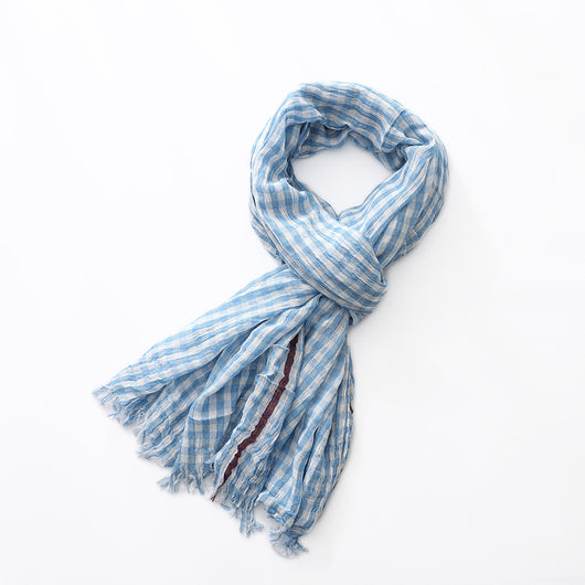 Bufanda Cuadros Algodón Ligera Unisex - Image 16
