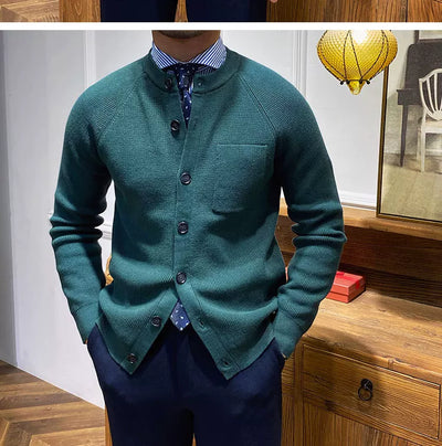 Cardigan Tejido Cuello Redondo Ajustado - Prenda Versátil para Capas - Image 15