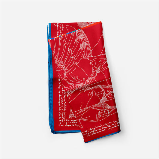 Pañuelo de Seda Estampado Minimalista - Elegancia Versátil - Image 59