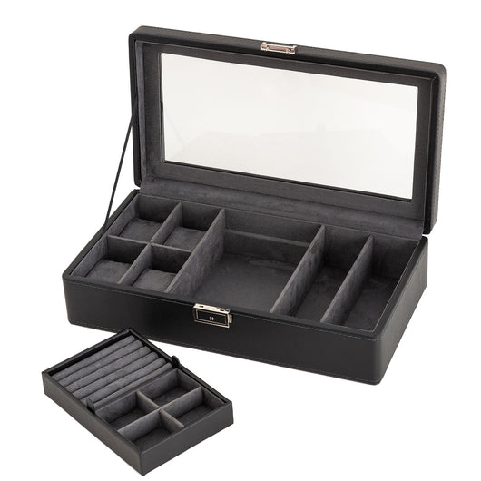 Caja de Almacenamiento para Relojes de Lujo con Patrón de Lichi - 3, 6 o 12 Compartimentos - Image 37