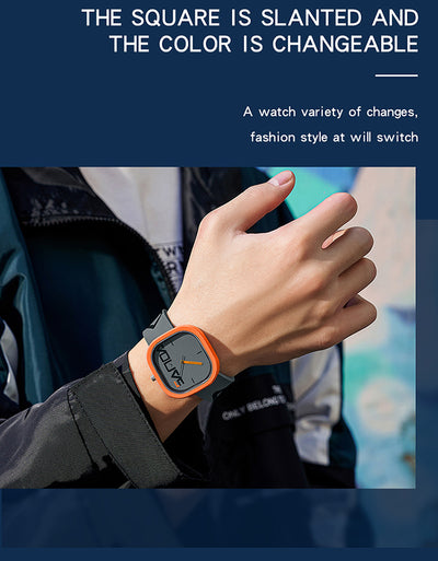Reloj de Moda Cuadrado en Silicona Resistente al Agua - Image 17