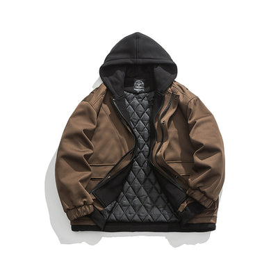 Chamarra Hoodie Retro con Bolsillos 3D y Diseño Desmontable para Hombre - Image 41