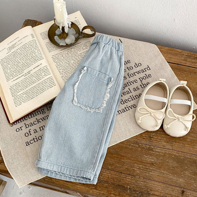 Pantalones Cortos Denim de Algodón con Bolsillos para Niños - Image 13