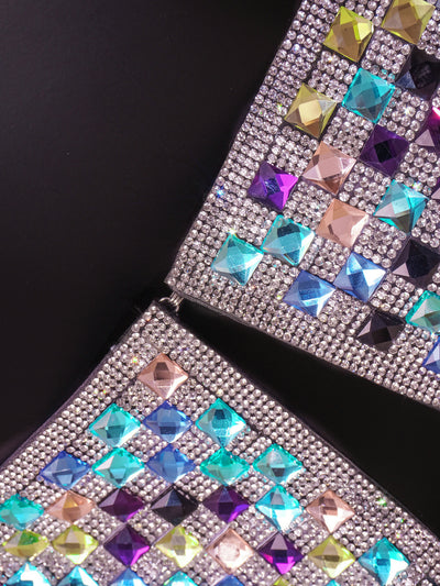 Top Tipo Bikini con Cadena de Diamantes y Lámina Metálica - Image 21