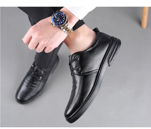 Zapatos Casuales de Cuero Estilo Británico para Hombre - Image 13