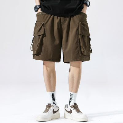 Pantalones Cortos Sueltos Japoneses con Bolsillos Grandes para Hombre - Image 48