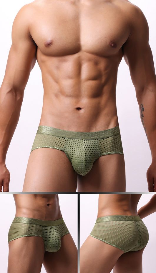 Calzoncillos Tipo Boxer de Malla Cintura Baja para Hombre - Image 48