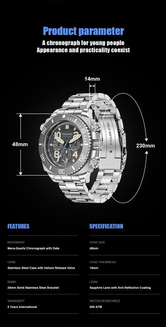 Reloj Mecánico para Hombre Profesional Luminoso Resistente al Agua - Image 16